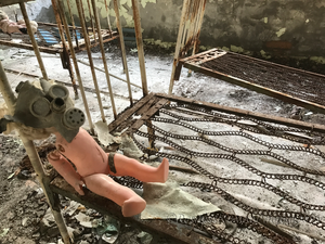 RestlessNomadPhotography - Gas Mask Dollie - Chernobyl